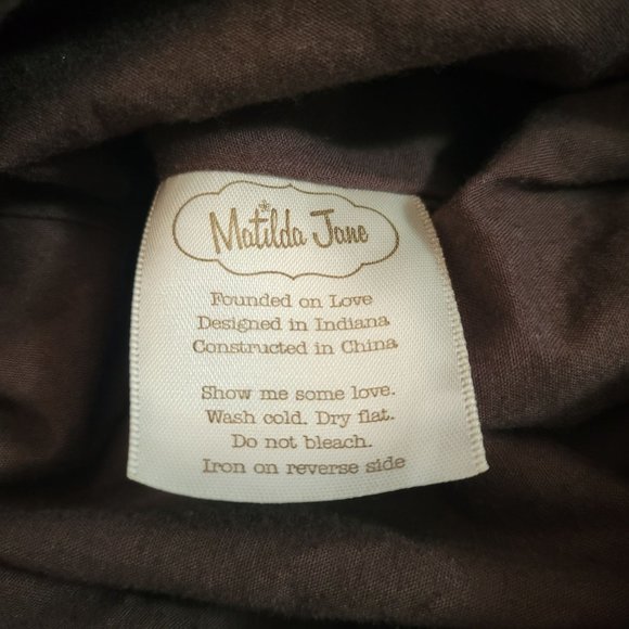 Matilda Jane L Gray Zippered Skirt Pockets Modest HARRIET You and Me - Picture 9 of 10